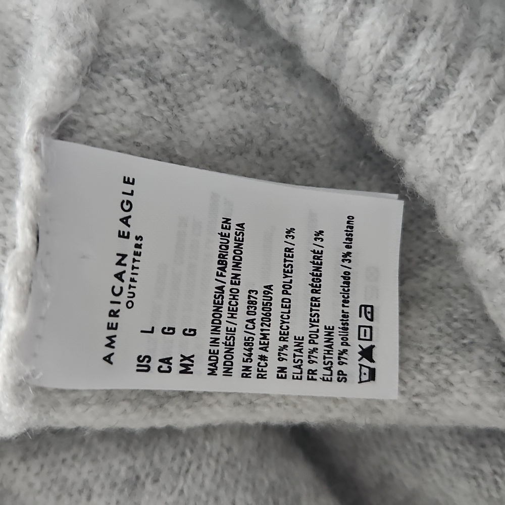 American Eagle Outfitters Light Gray Women's Cardigan - Picture 3 of 3